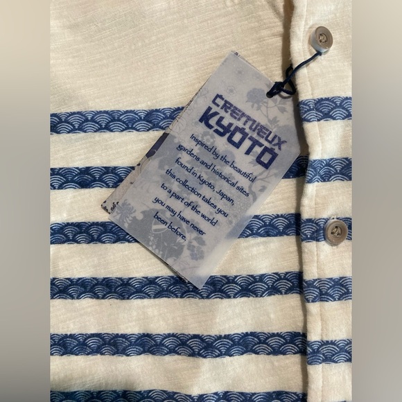 NEW Size S Mens Cremieux Kyoto Long Sleeve Button Down Shirt Cotton Ivory - Picture 7 of 8